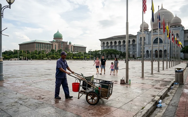 The Palace of Justice and Perdana Putra seen across Putra Square