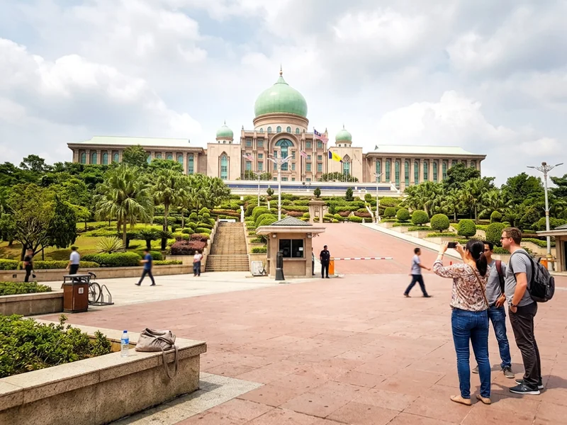 Perdana Putra, the green-domed Prime Minister’s Office, above Putra Square
